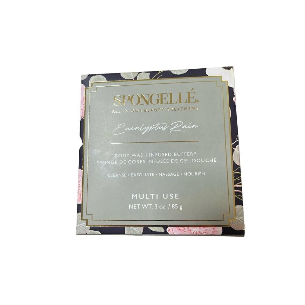 Spongelle Eucalyptus Rain Body Wash Infused Buffer New Sealed